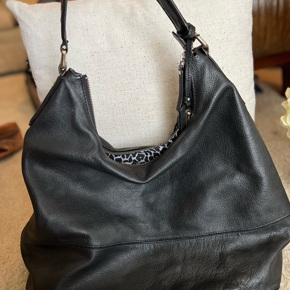 Black Leather Banana Republic Purse